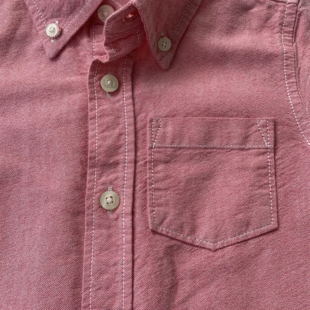 Gap 3 Boys Button Down Shirt Pink/Red EUC